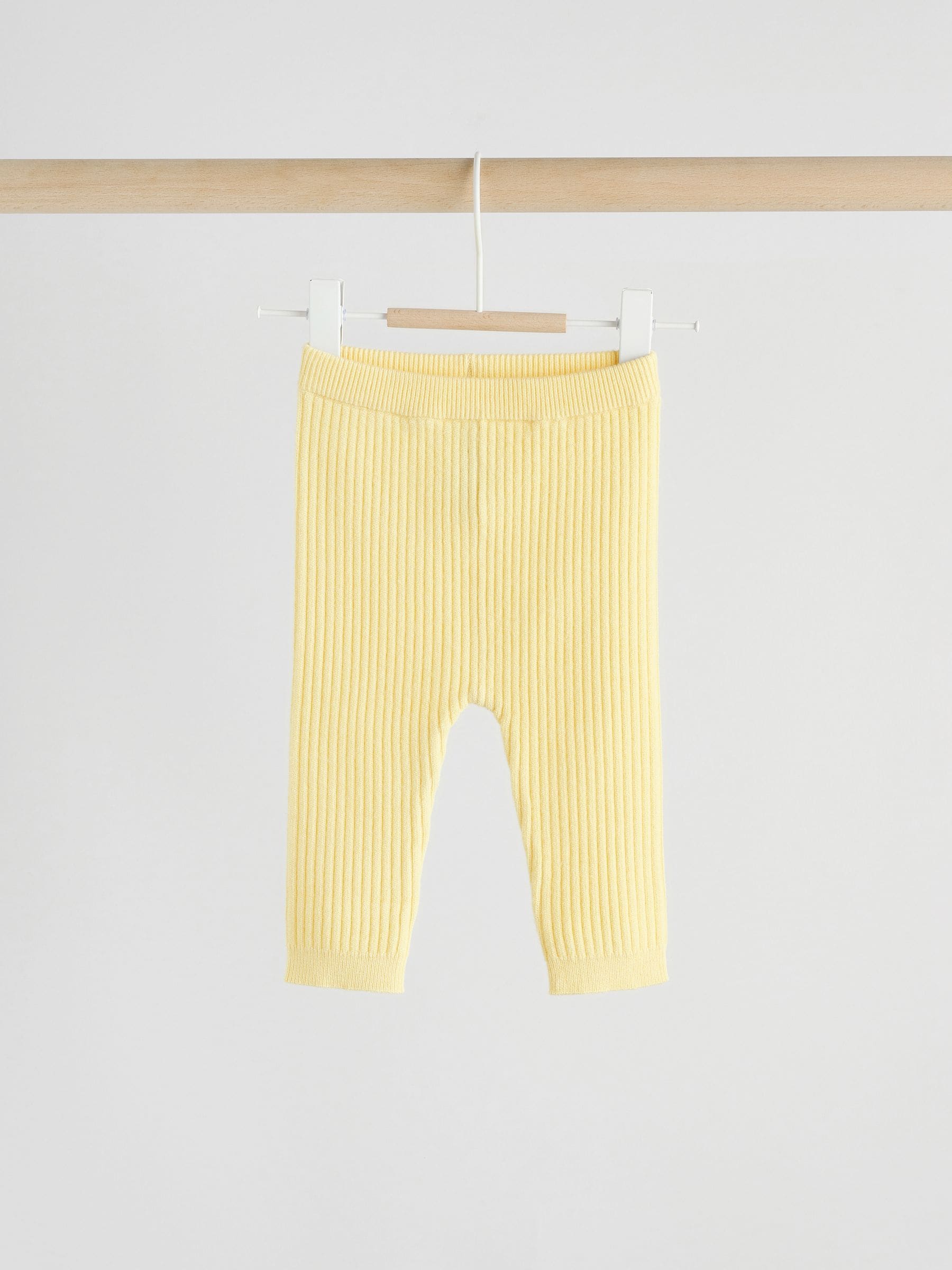 Yellow Baby Knitted Jumper and Leggings Set 2 Piece (0mths-3yrs) image 3