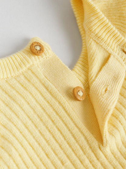 Yellow Baby Knitted Jumper and Leggings Set 2 Piece (0mths-3yrs) image 7