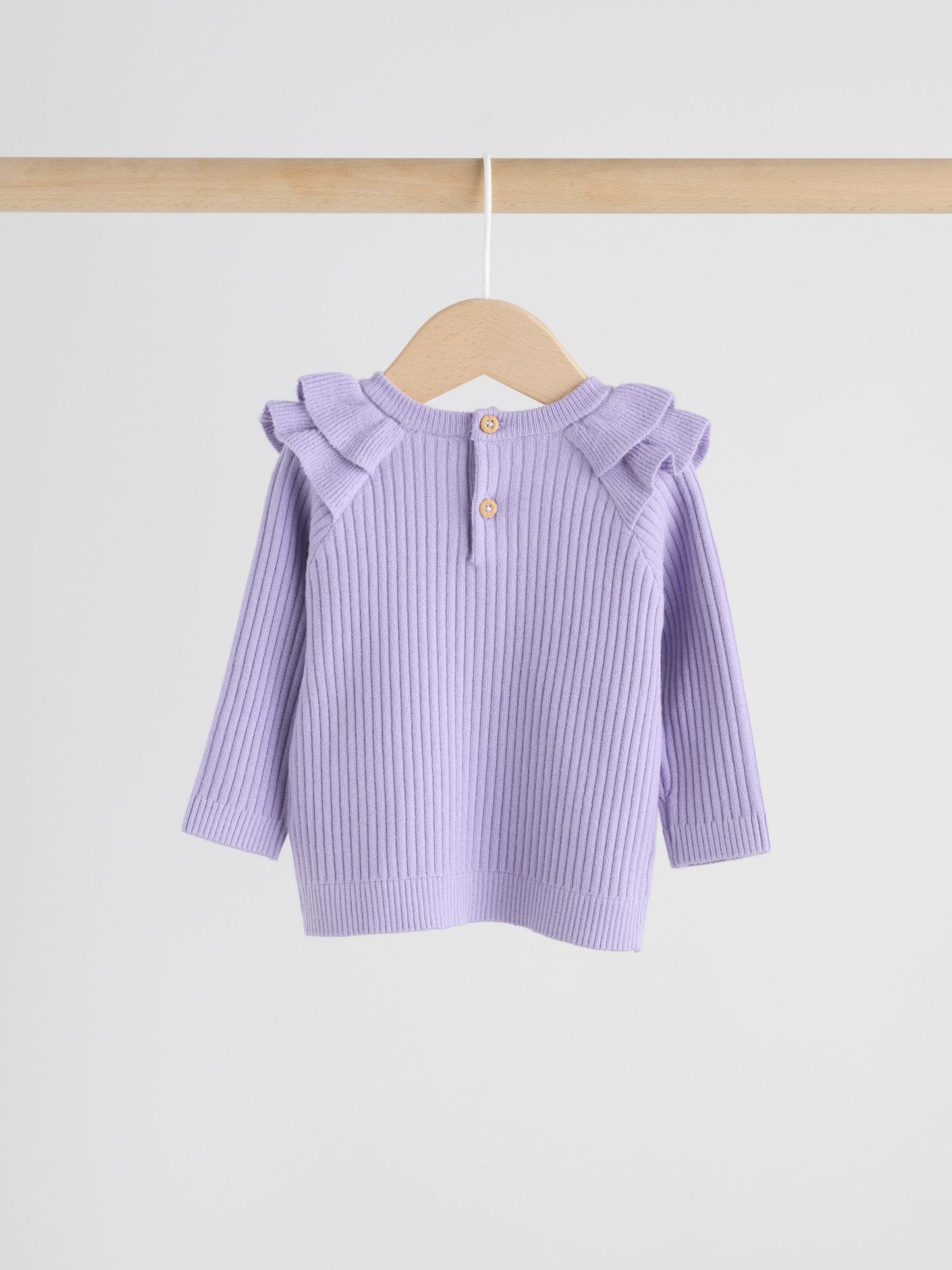 Purple Baby Knitted Jumper and Leggings Set 2 Piece (0mths-3yrs) image 3