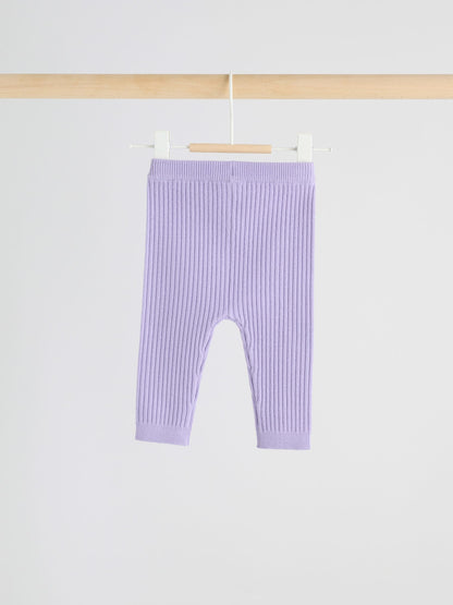 Purple Baby Knitted Jumper and Leggings Set 2 Piece (0mths-3yrs) image 6