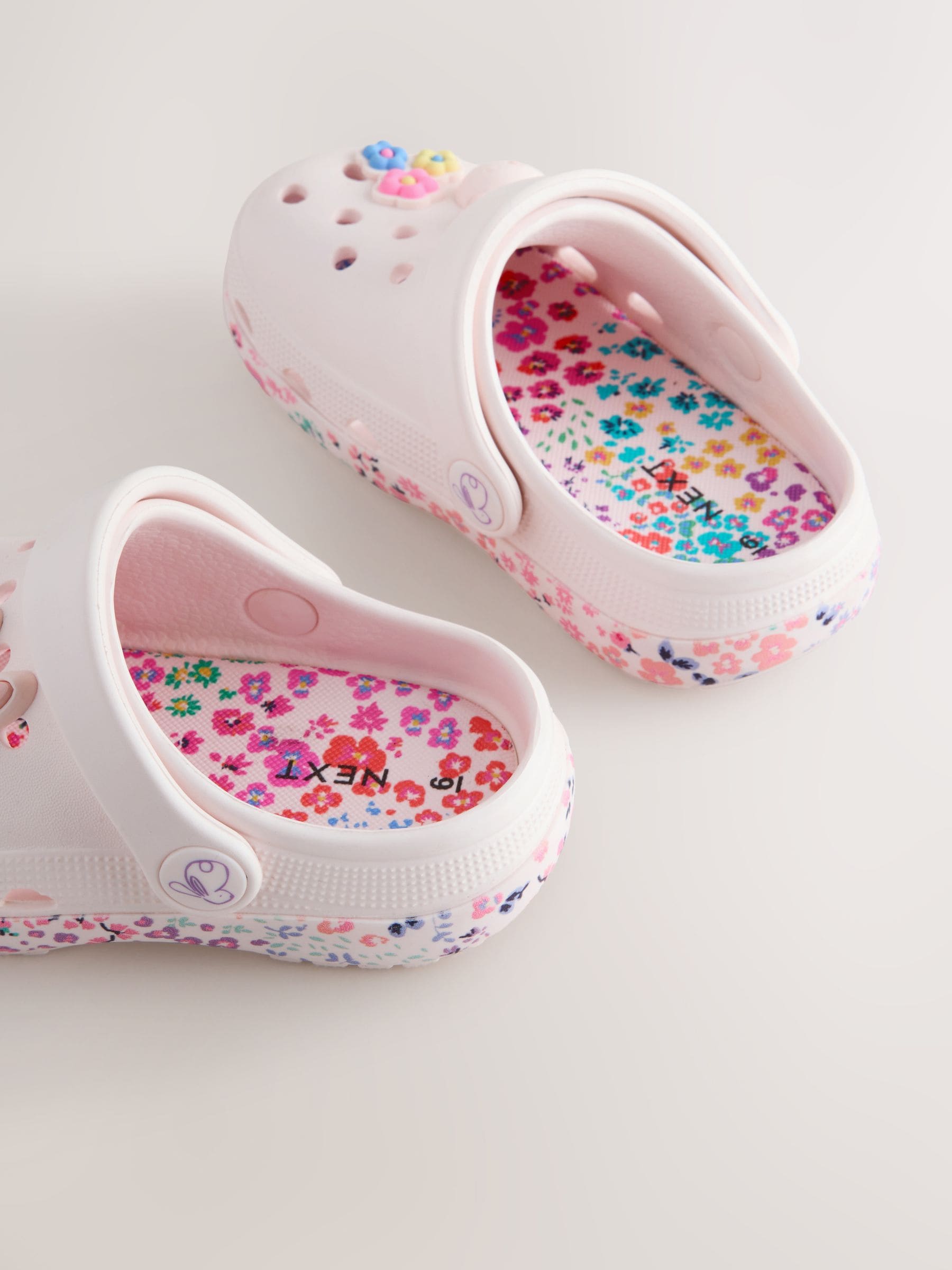 White/Pink Bunny Character Clogs image 5