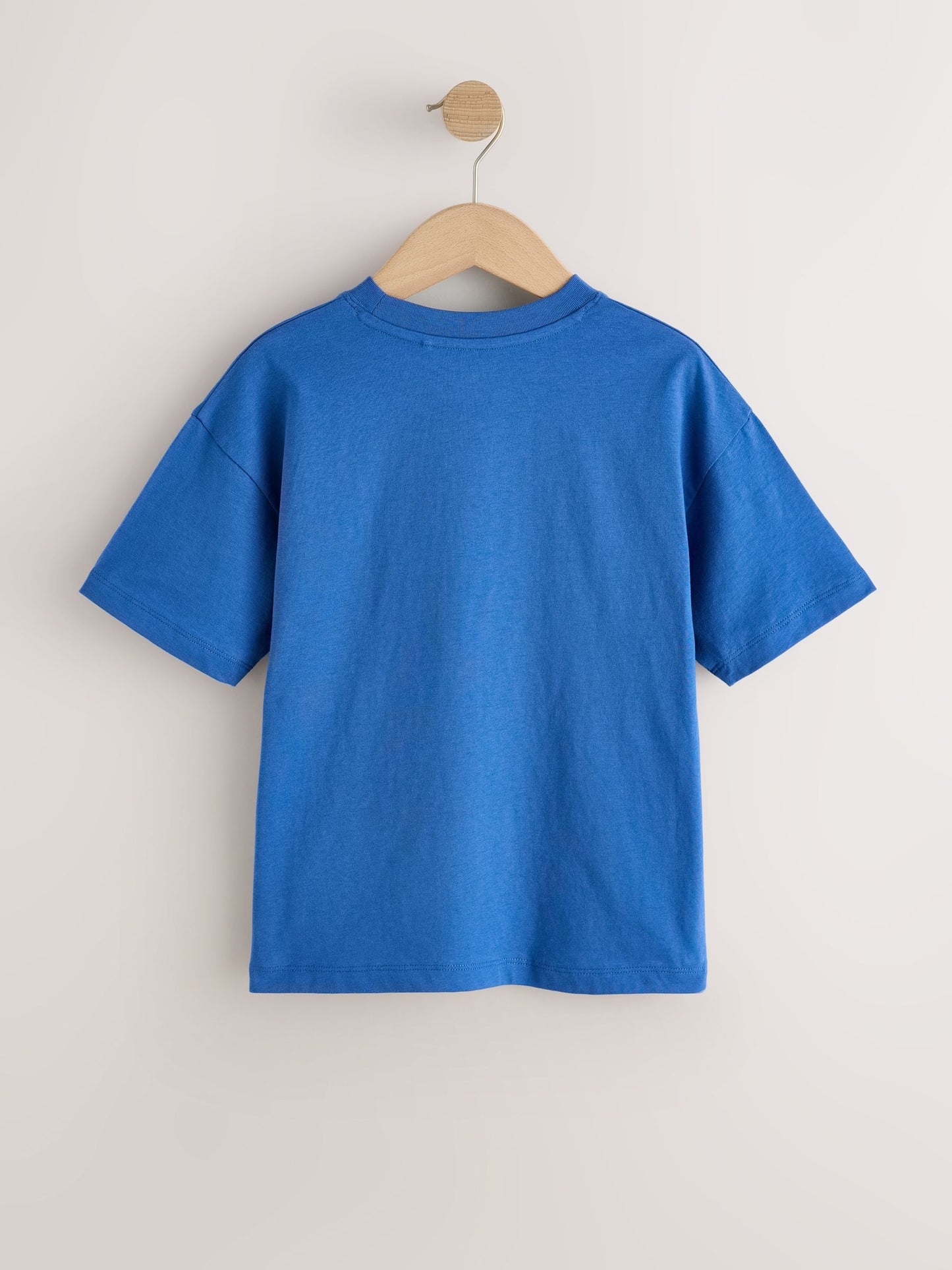 Dsiney Kidz - Blue/Orange/Grey/Green Short Sleeve Stag Embroidered T-Shirts 4 Pack (3-16yrs) image 3