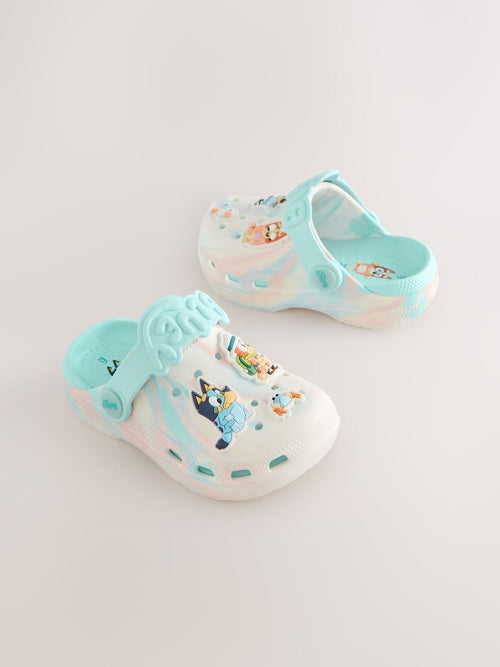 Cream/Blue Bluey Character Clogs image 1