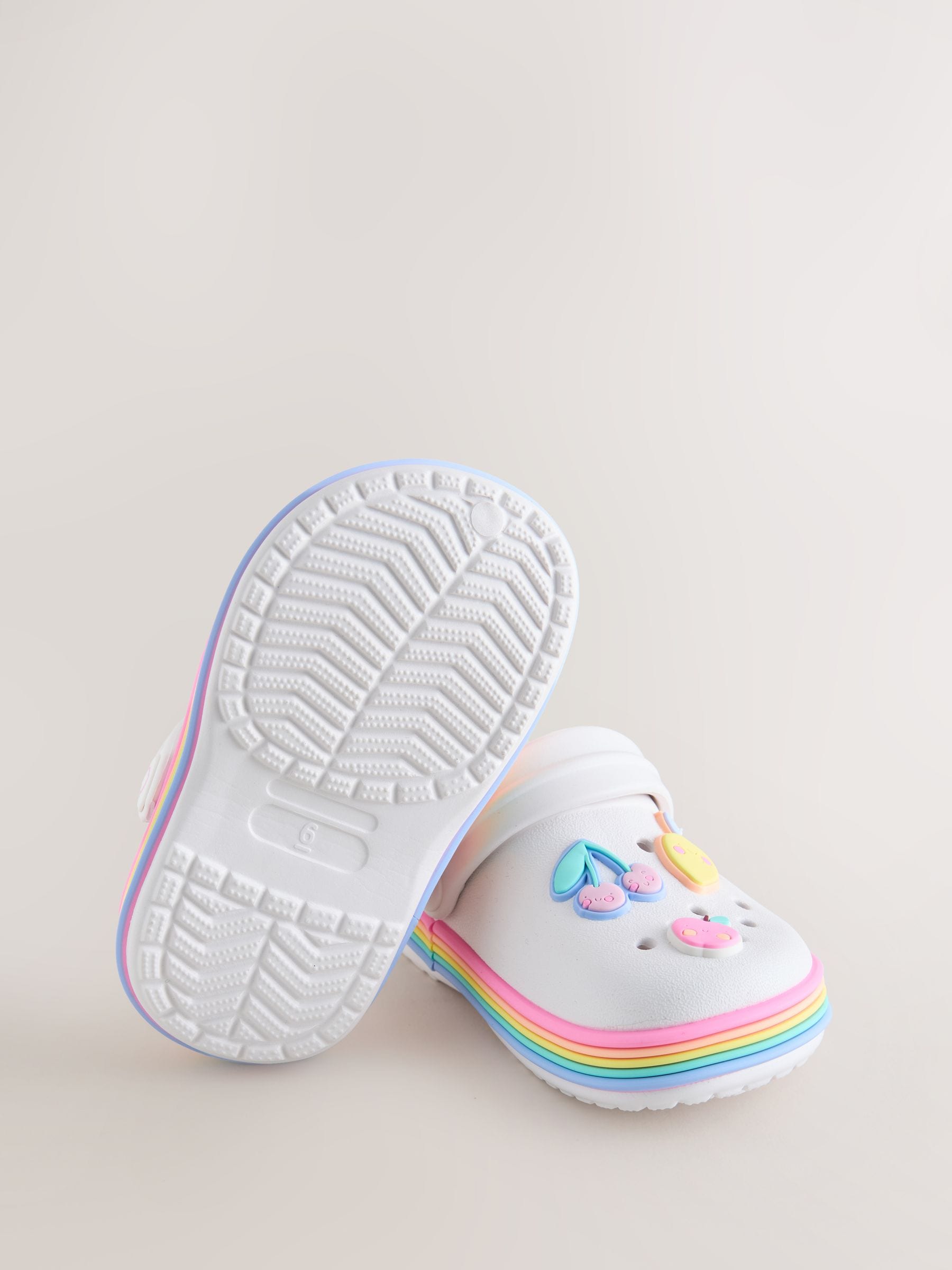White Fruit Standard Fit (F) Character Clogs image 5