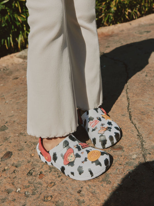 White Toy Story Clogs image 1