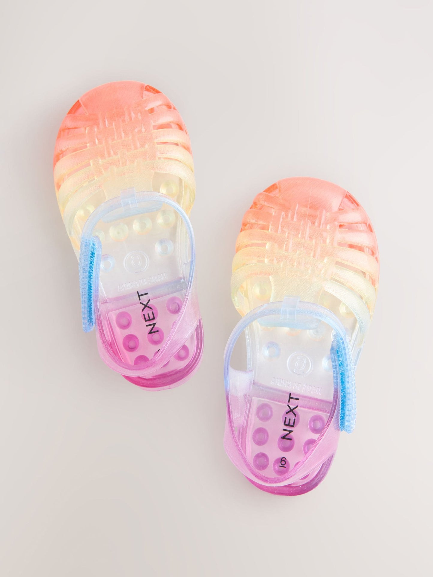 Multi Rainbow Jelly Sandals image 2