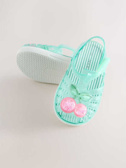 Green Jelly Sandals image 4