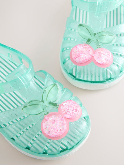 Green Jelly Sandals image 7