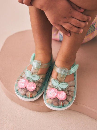 Green Jelly Sandals image 1