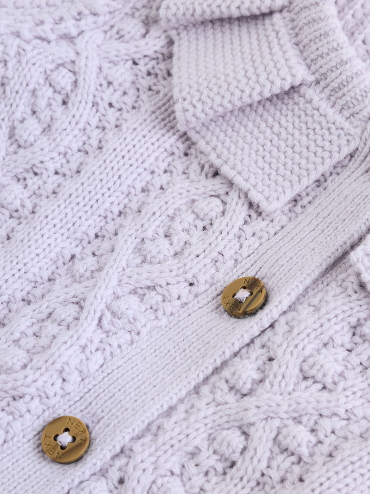Dsiney Kidz - Lilac Purple Frill Collar Knitted Baby Cardigan (0mths-2yrs) image 5