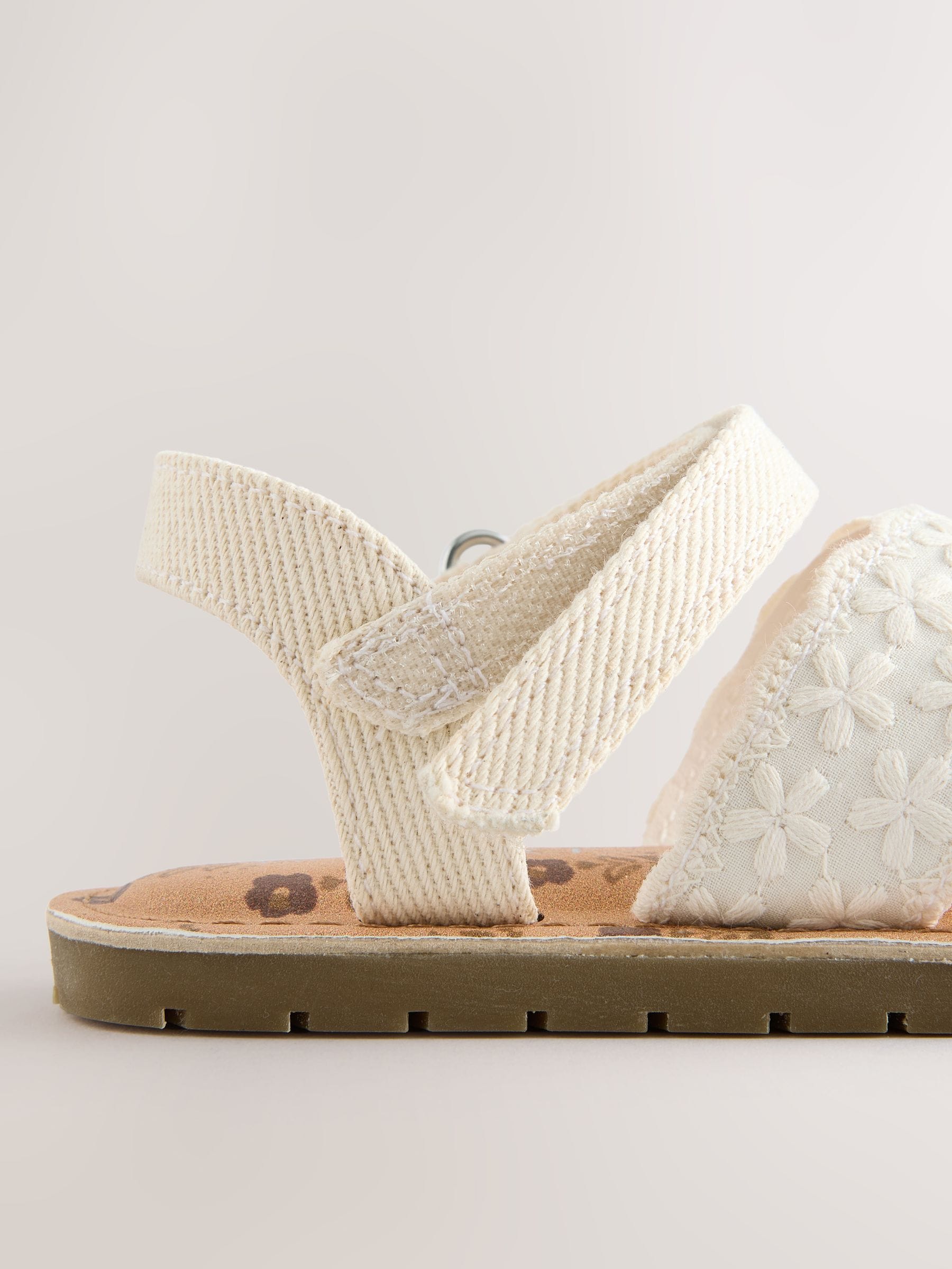 White Broderie Sandals image 4