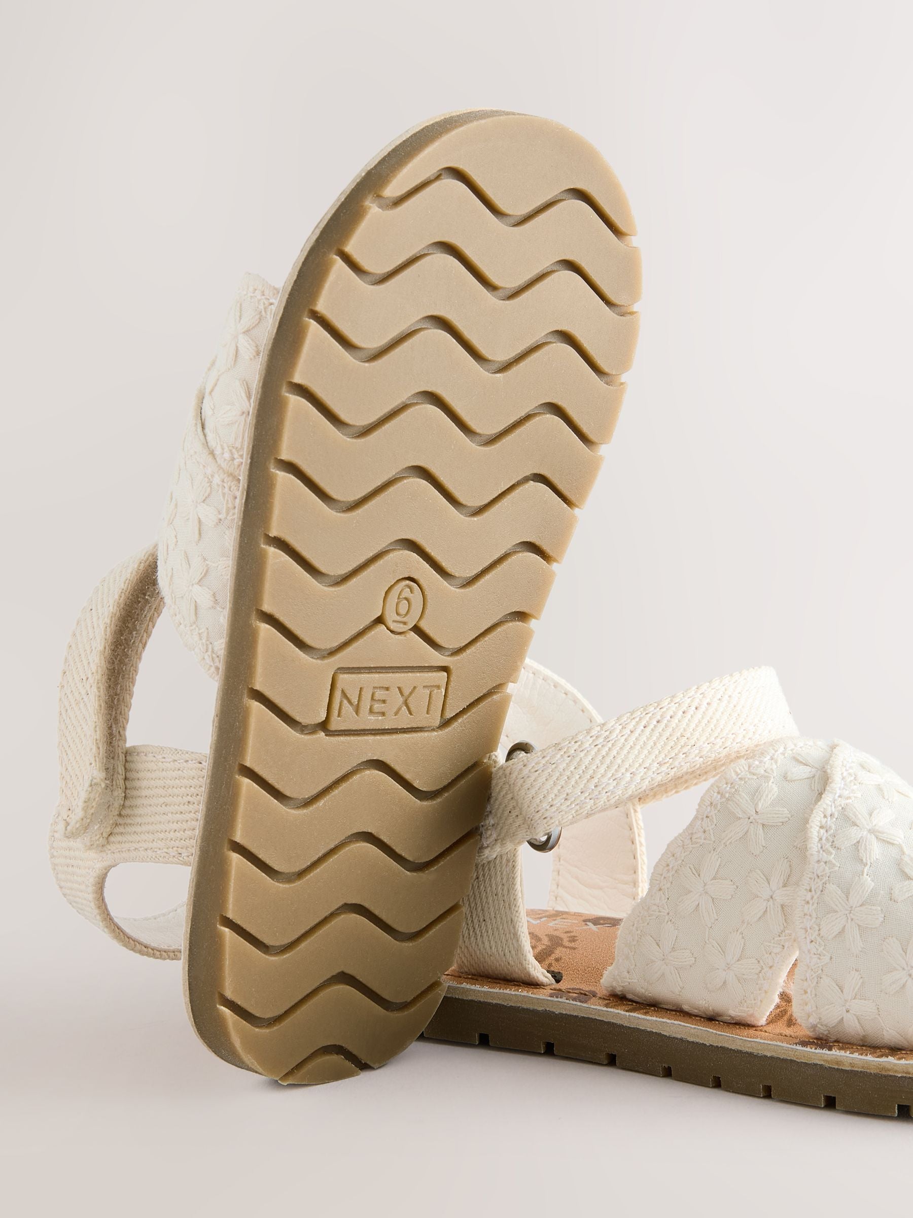 White Broderie Sandals image 5
