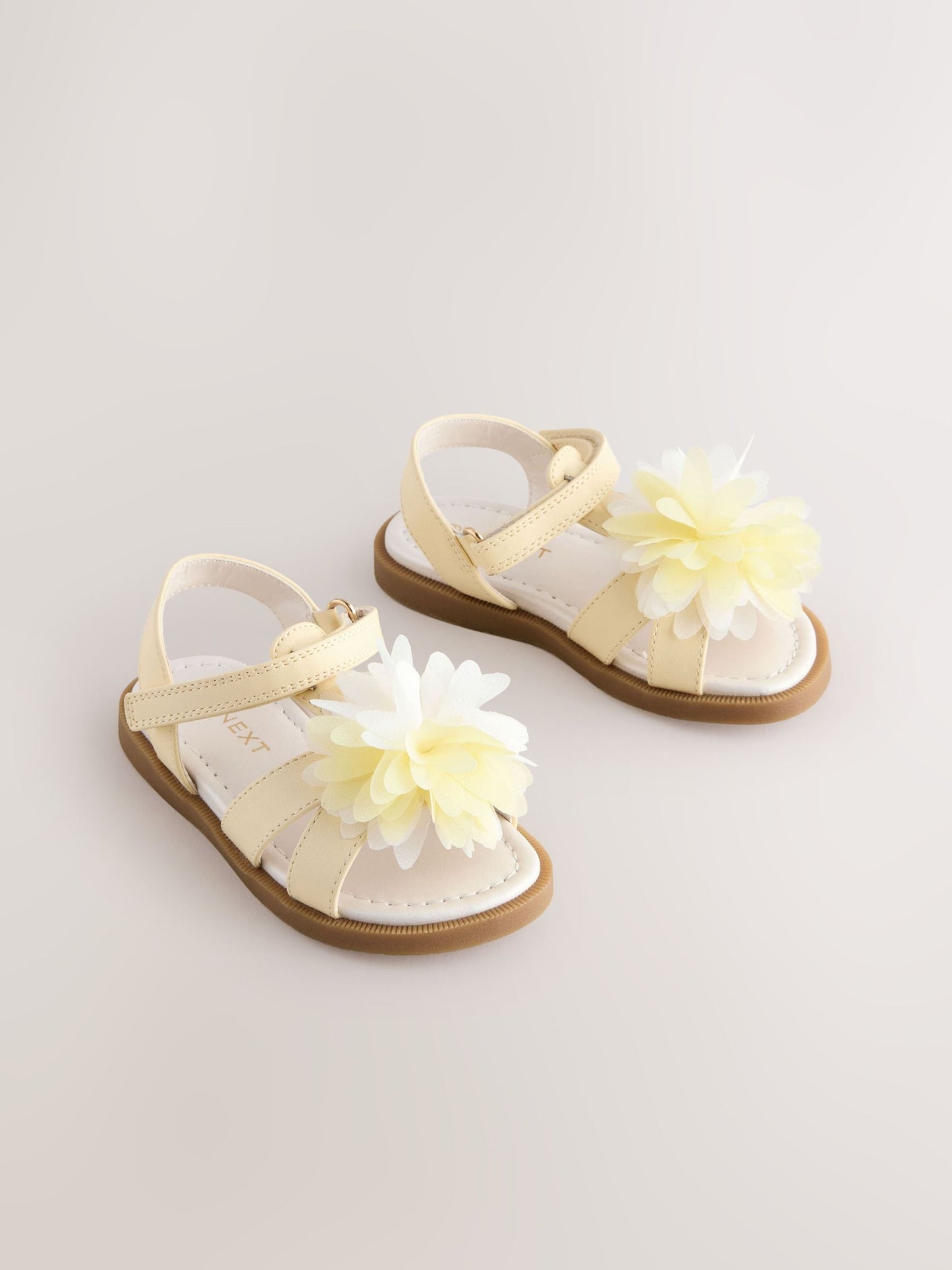 Lemon Yellow Flower Corsage Sandals image 1