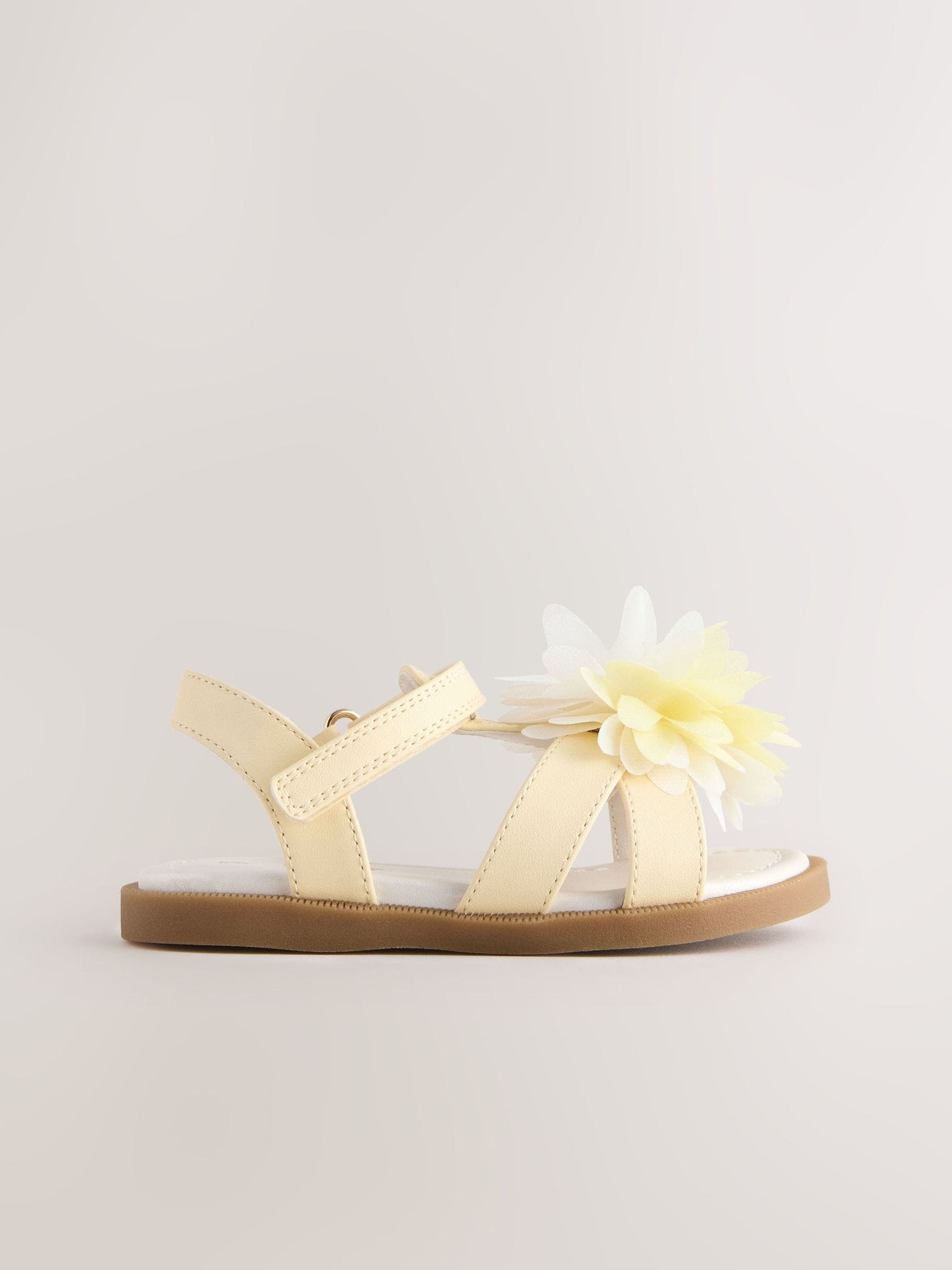 Lemon Yellow Flower Corsage Sandals image 2