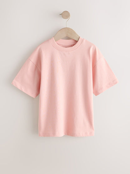 Dsiney Kidz - Peach Pink Relaxed Fit Short Sleeve T-Shirt (3-16yrs) image 1