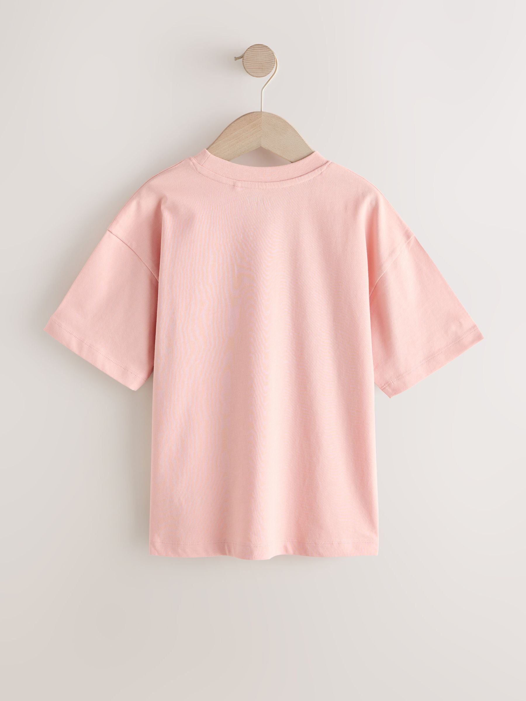 Dsiney Kidz - Peach Pink Relaxed Fit Short Sleeve T-Shirt (3-16yrs) image 2