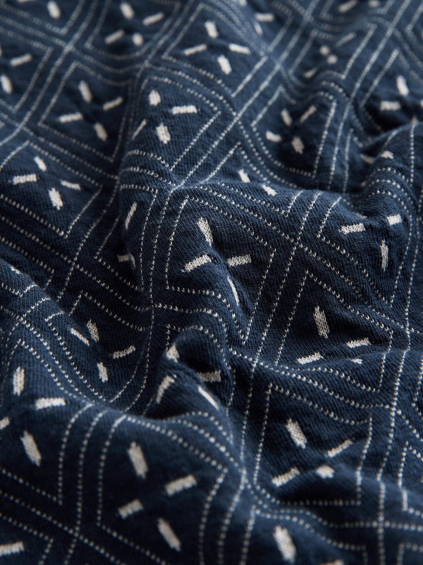 Dsiney Kidz - Navy Patterned Revere Button Through Shirt and Shorts Set (3-16yrs) image 8
