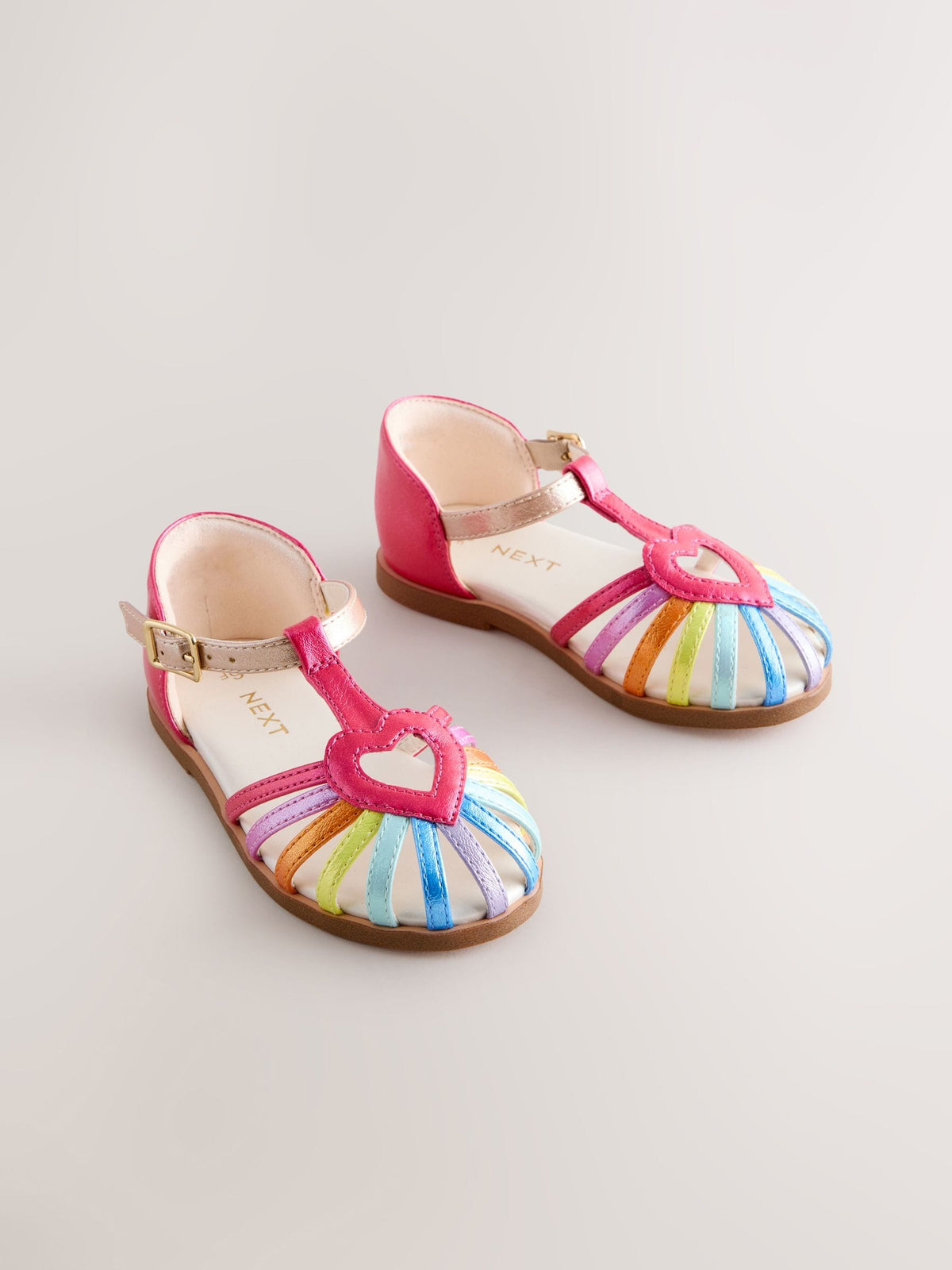 Dsiney Kidz - Multi Rainbow Standard Fit (F) Fisherman Heart Occasion Sandals image 1