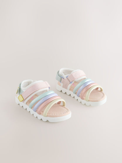 Multi Pastel Trekker Sandals image 4