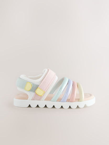 Multi Pastel Trekker Sandals image 5