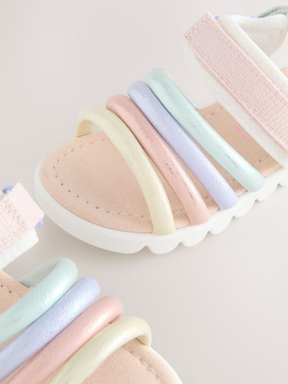 Multi Pastel Trekker Sandals image 6