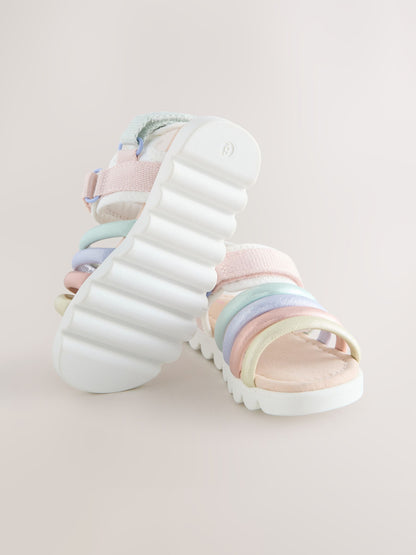 Multi Pastel Trekker Sandals image 7