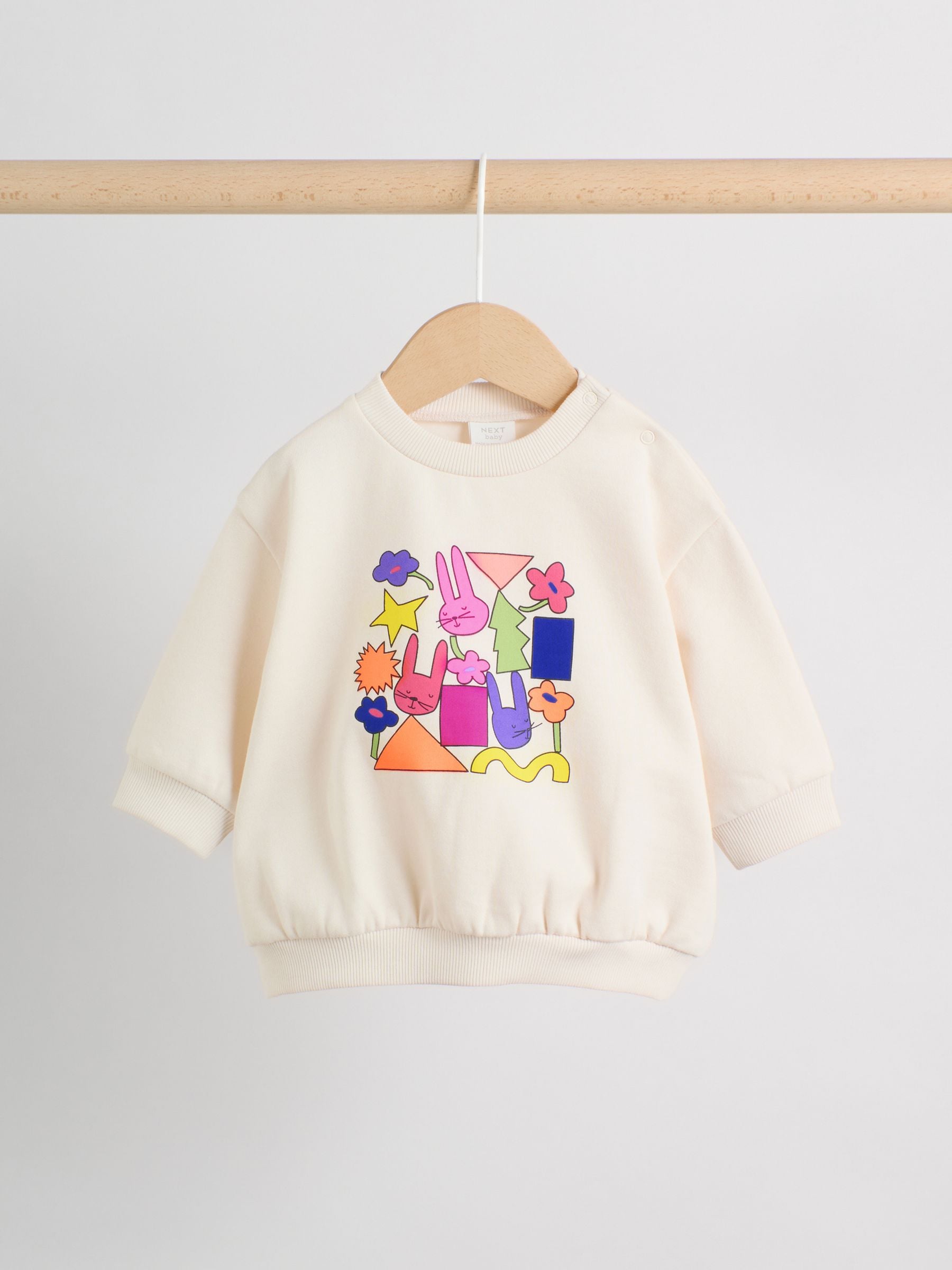 Ecru Baby Sweatshirt and Leggings 2 Piece Set (0mths-2yrs) (0mths-2yrs) image 6