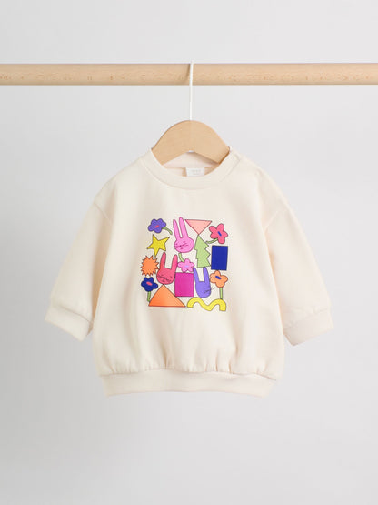 Ecru Baby Sweatshirt and Leggings 2 Piece Set (0mths-2yrs) (0mths-2yrs) image 6