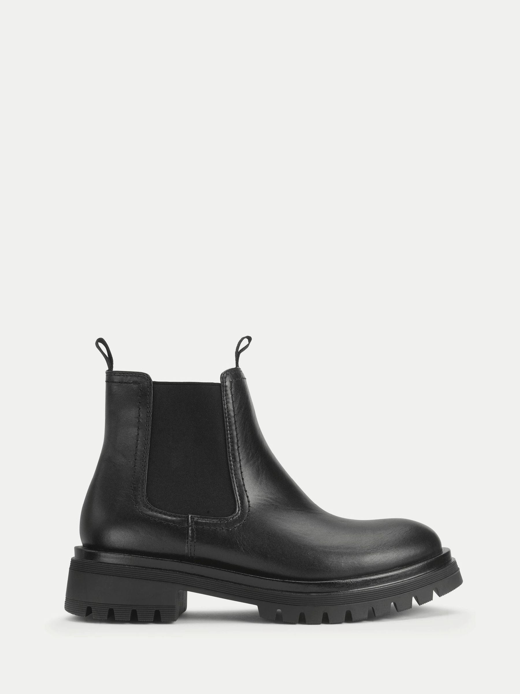 Start Rite Black London Leather Angry Angels Chunky Chelsea Style Boots image 3