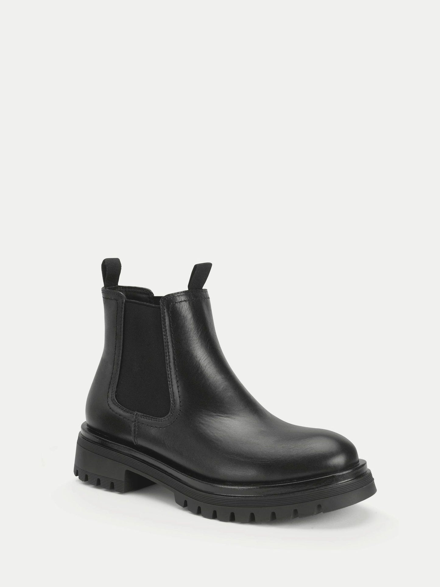Start Rite Black London Leather Angry Angels Chunky Chelsea Style Boots image 4