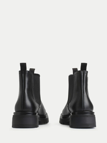Start Rite Black London Leather Angry Angels Chunky Chelsea Style Boots image 5