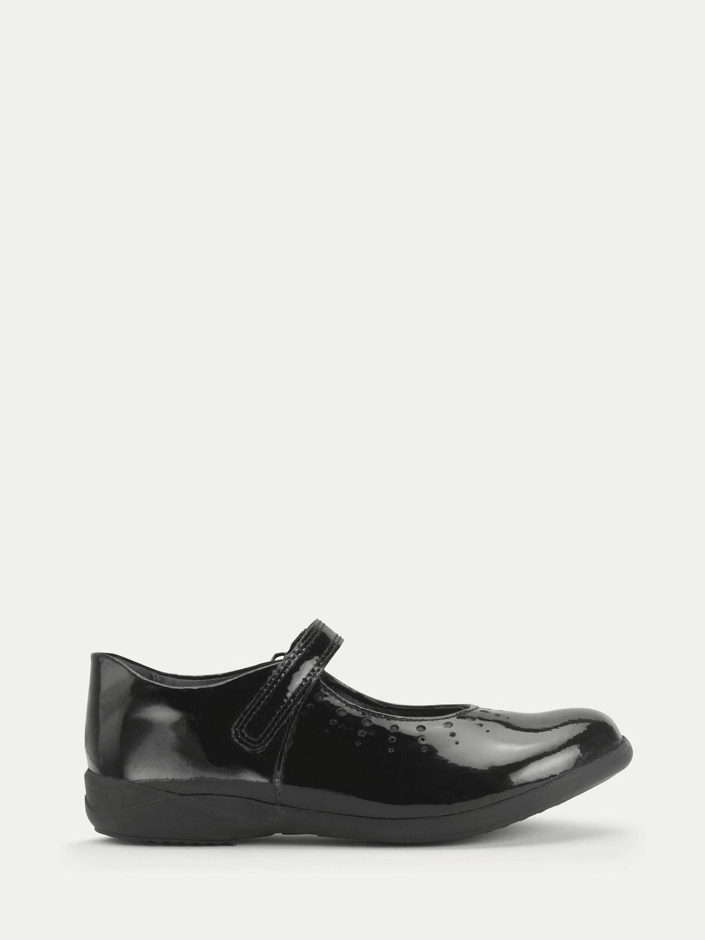 Start Rite Black Patent Dual Fit Study Mary Jane Rip Tape Shoes image 1