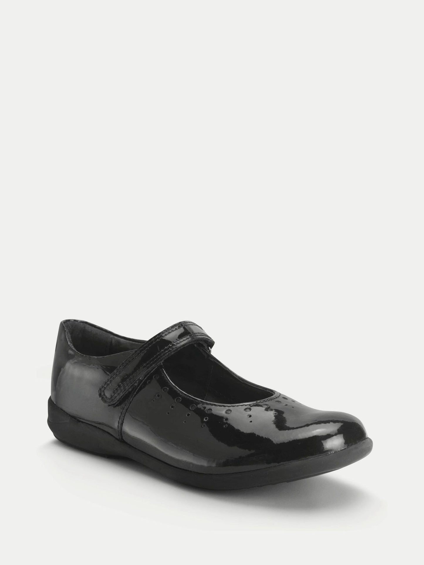 Start Rite Black Patent Dual Fit Study Mary Jane Rip Tape Shoes image 2