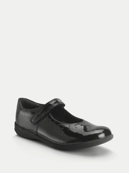 Start Rite Black Patent Dual Fit Study Mary Jane Rip Tape Shoes image 2