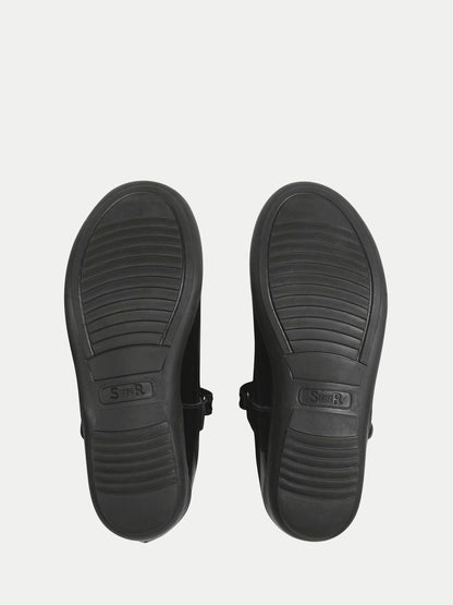 Start Rite Black Patent Dual Fit Study Mary Jane Rip Tape Shoes image 5