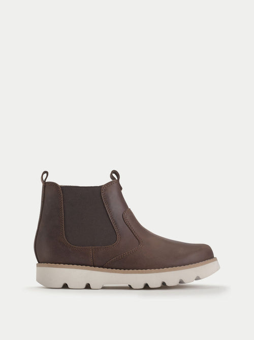 Start Rite Brown Carnaby Chunky Soled Zip-Up Chelsea Inspired Boots image 1