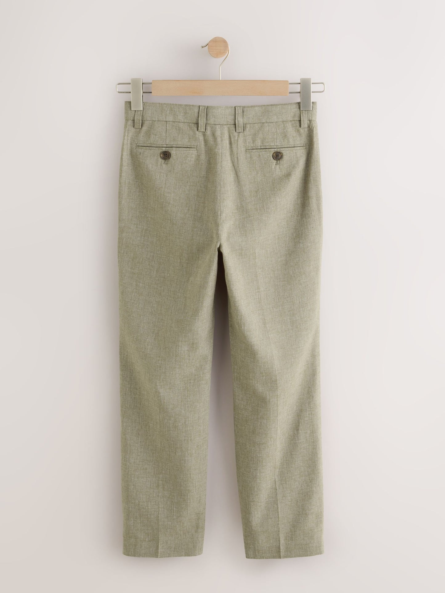 Dsiney Kidz - Khaki Green Linen Blend Suit Trousers (3-16yrs) image 6