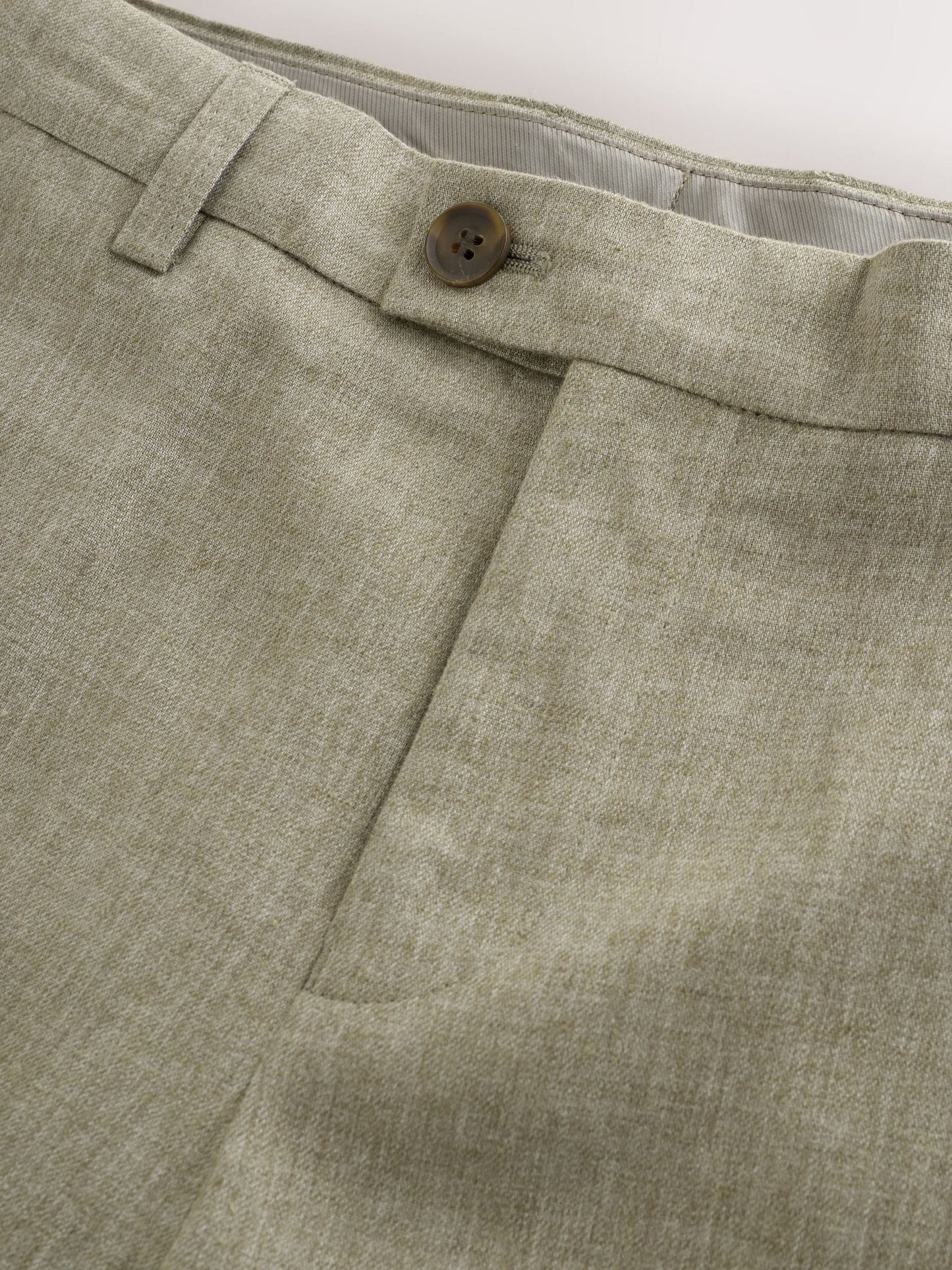 Dsiney Kidz - Khaki Green Linen Blend Suit Trousers (3-16yrs) image 7