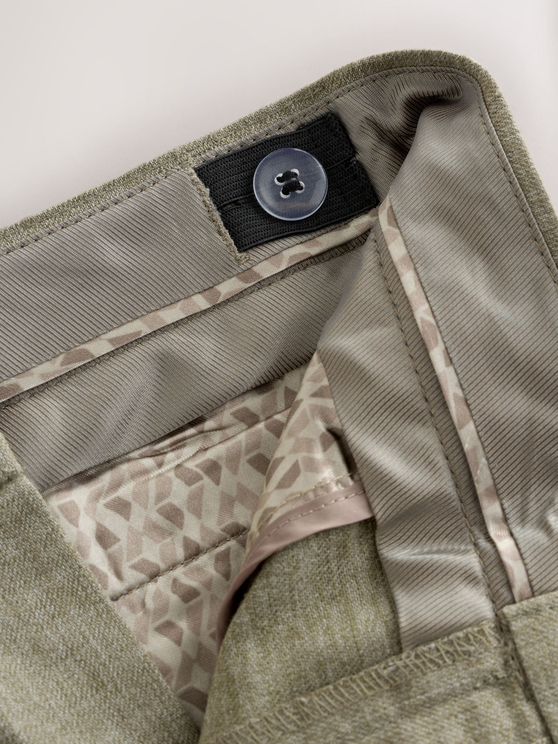 Dsiney Kidz - Khaki Green Linen Blend Suit Trousers (3-16yrs) image 9