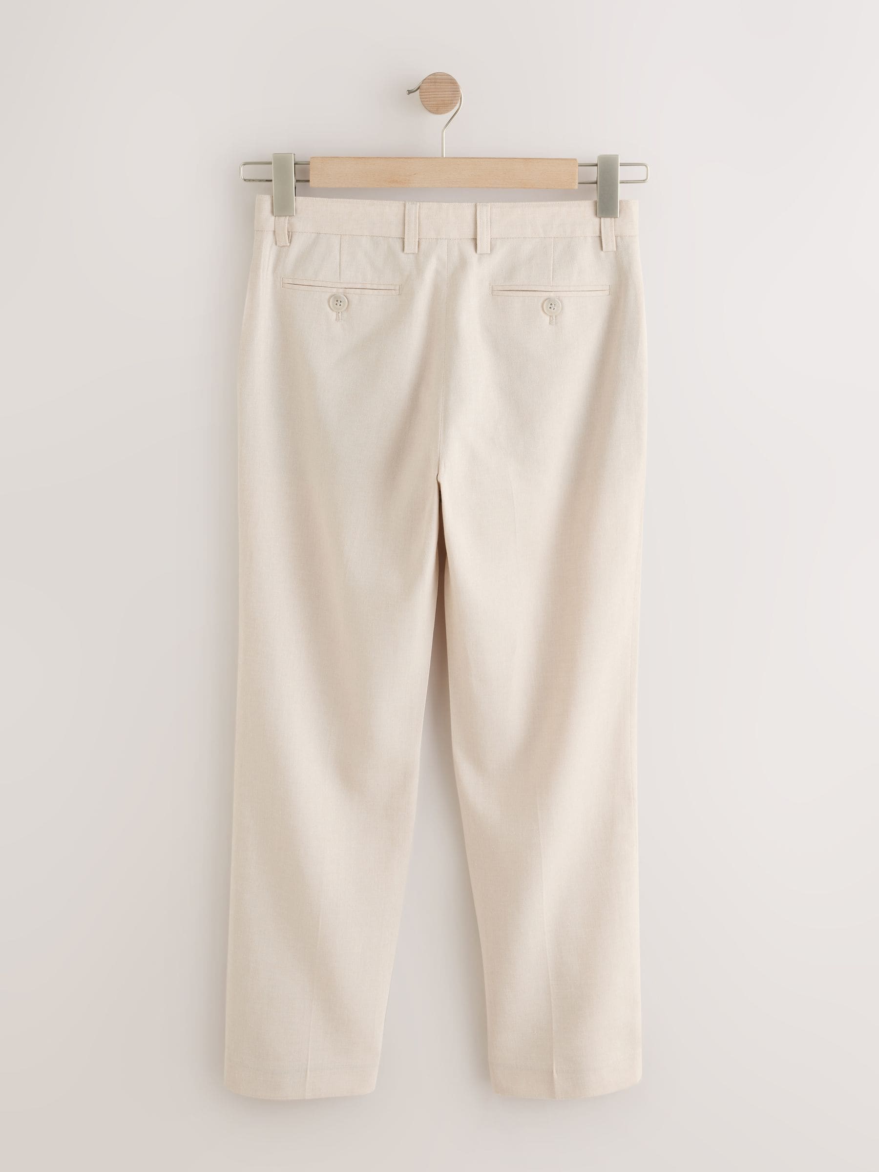 Dsiney Kidz - Neutral Beige Linen Blend Suit Trousers (3-16yrs) image 6