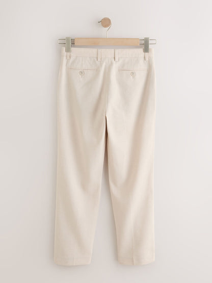 Dsiney Kidz - Neutral Beige Linen Blend Suit Trousers (3-16yrs) image 6