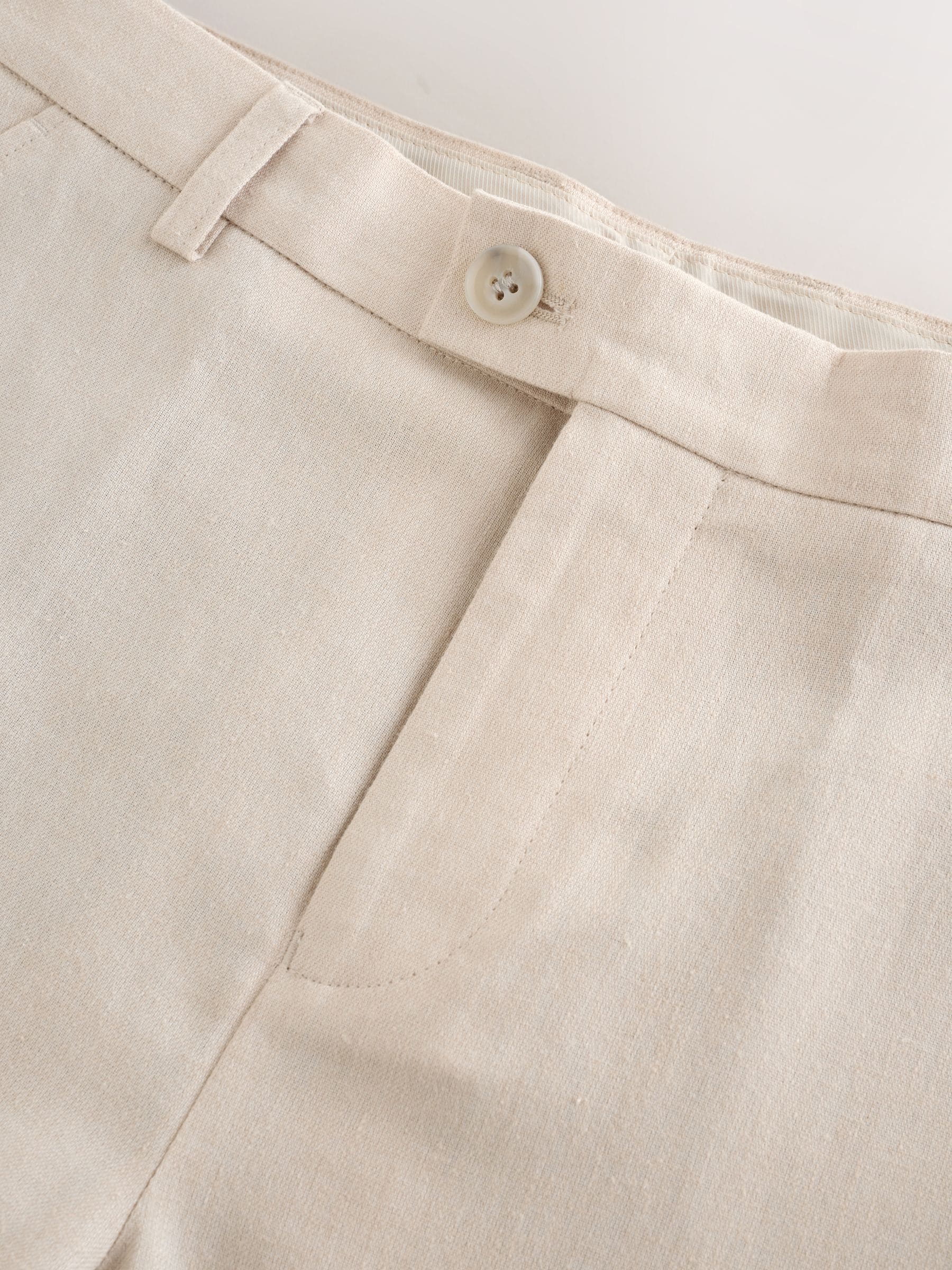 Dsiney Kidz - Neutral Beige Linen Blend Suit Trousers (3-16yrs) image 7