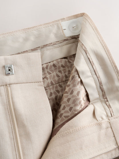 Dsiney Kidz - Neutral Beige Linen Blend Suit Trousers (3-16yrs) image 9