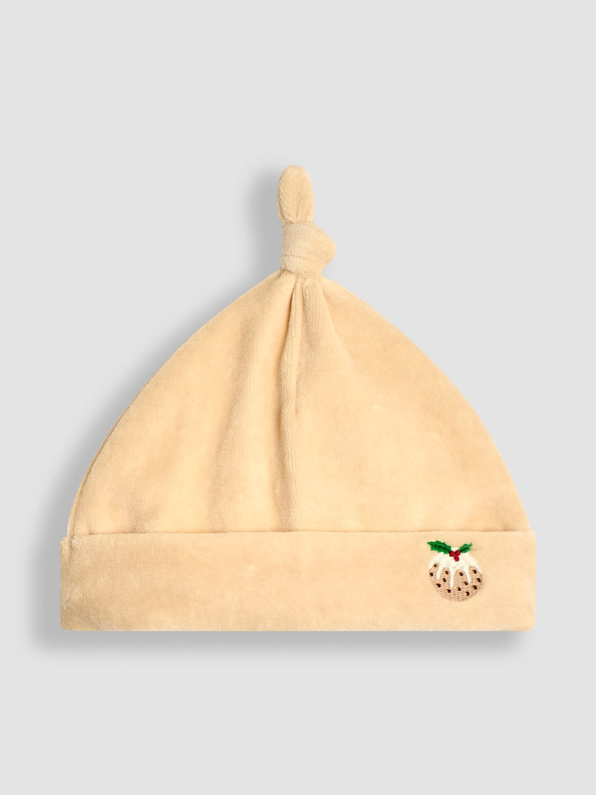 JoJo Maman Bébé Stone Pudding Velour Hat image 1