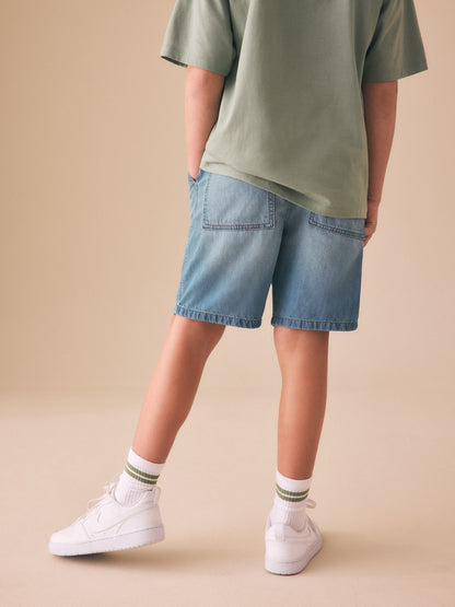 Dsiney Kidz - Light Blue Lightweight Pull on Denim Shorts (3-16yrs) image 3