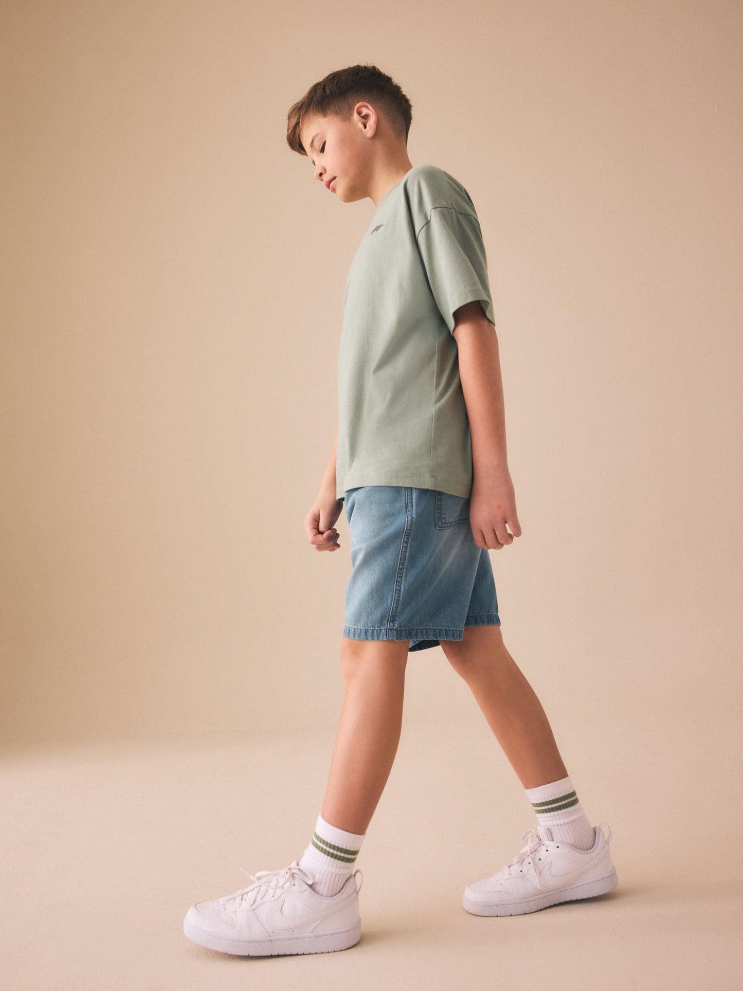 Dsiney Kidz - Light Blue Lightweight Pull on Denim Shorts (3-16yrs) image 4