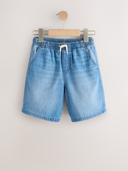 Dsiney Kidz - Light Blue Lightweight Pull on Denim Shorts (3-16yrs) image 5