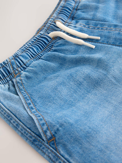 Dsiney Kidz - Light Blue Lightweight Pull on Denim Shorts (3-16yrs) image 8