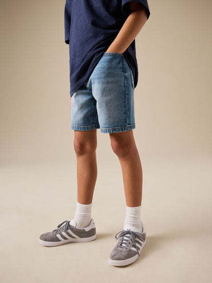 Dsiney Kidz - Mid Blue Single Denim Shorts (3-16yrs) image 1
