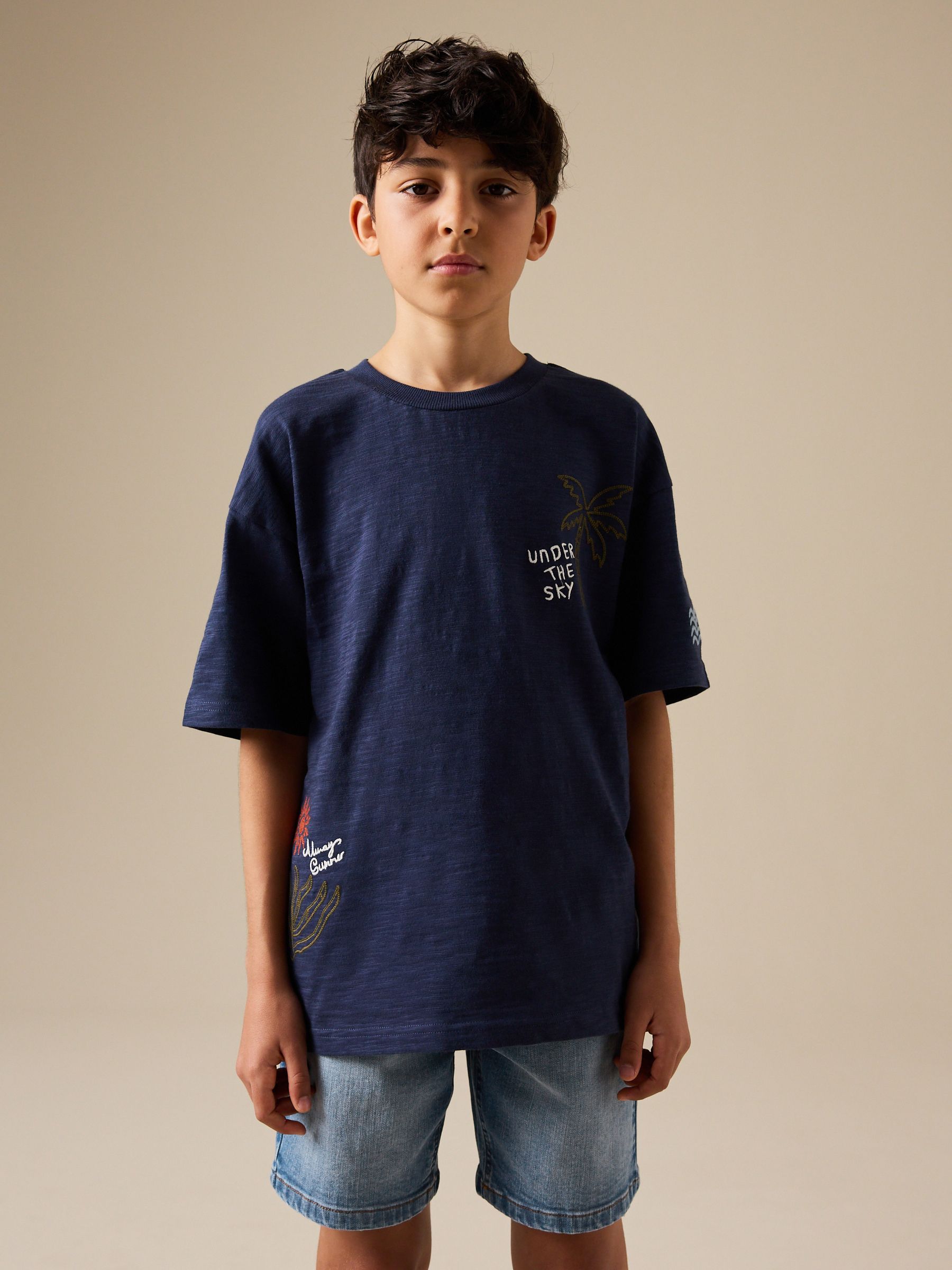 Dsiney Kidz - Mid Blue Single Denim Shorts (3-16yrs) image 3